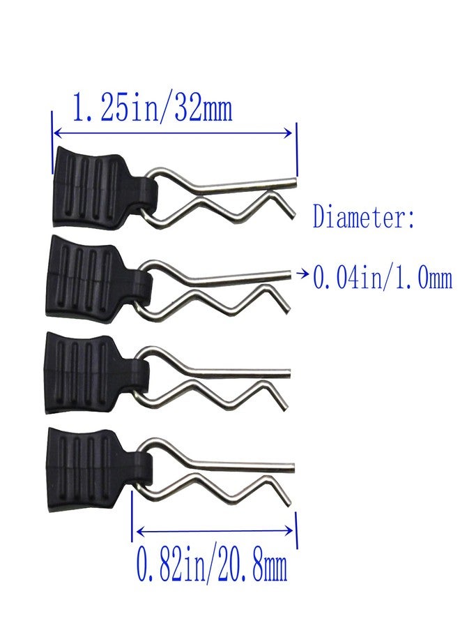 Blomiky 24pcs 1.0mm M001 Body Shell Clips with Pull Tabs Spare Parts for All 1/8 1/10 1/12 1/14 1/16 1/18 1/20 1/24 Remote Control Trucks / 14210 Clips 2 - Image 2